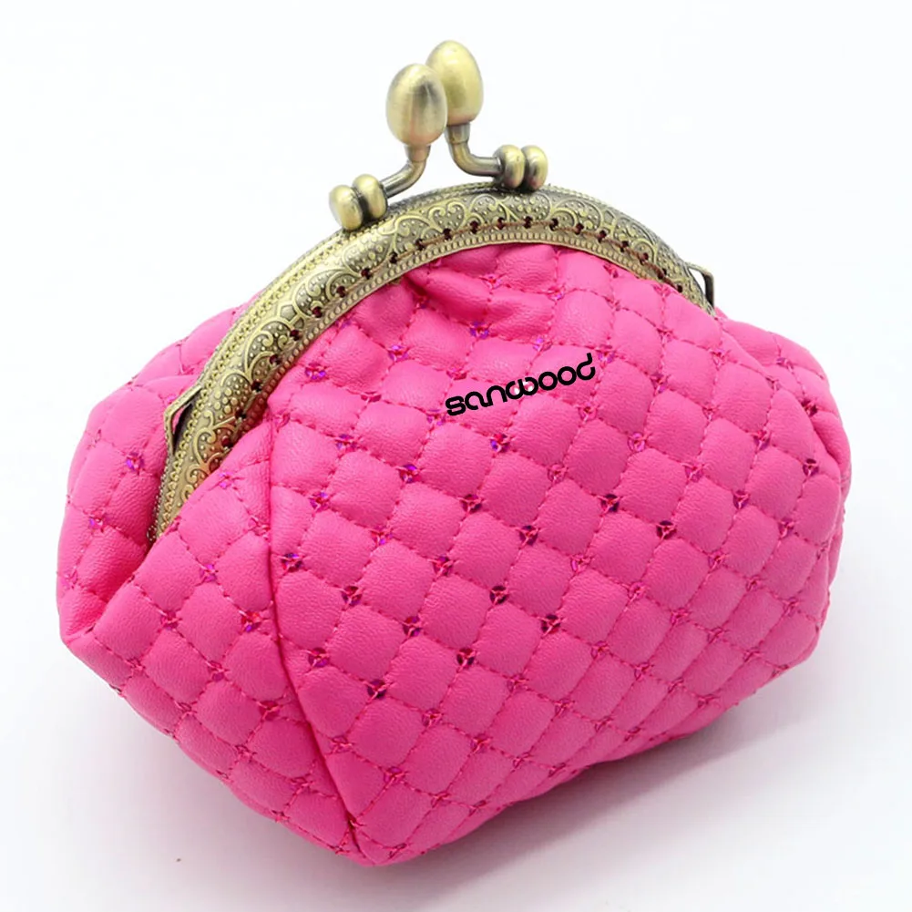 Women Rhombic Pattern Wallet Card Coin Purse Clutch Handbag Mini Bag coin purse women wallet card wallet