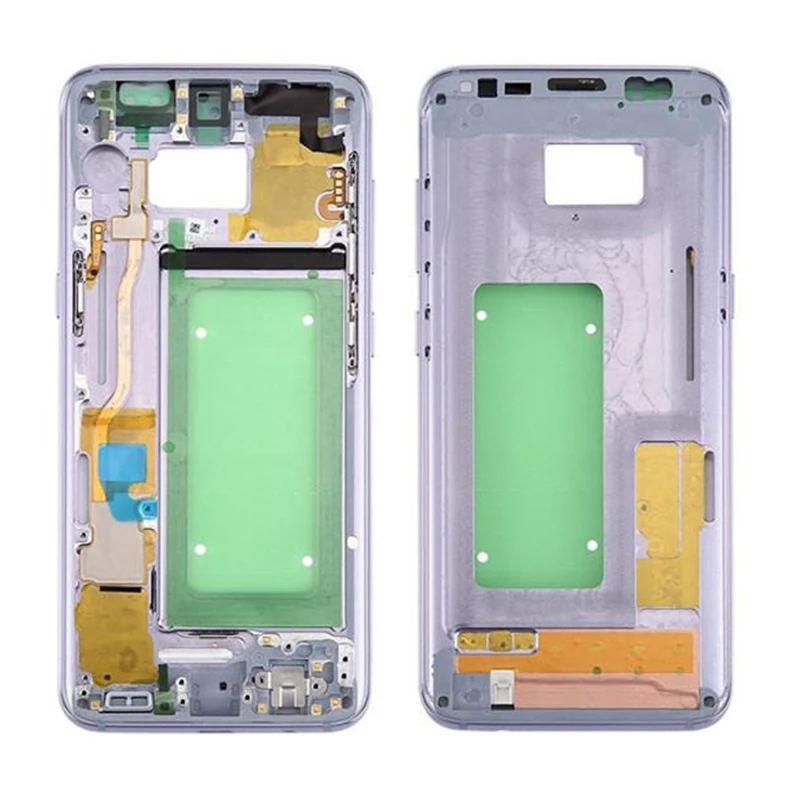 

10 шт. средняя рамка для Samsung Galaxy S8 G950 S8 + S8 PLUS средняя рамка Корпус с металлической рамой запасные части + Боковая кнопка