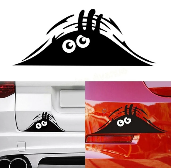 

Peeking Monster Car Sticker vinyl decal For Mercedes Benz A200 A180 B180 B200 CLA GLA AMG A B C E S Class CLS GLK CLK SLK