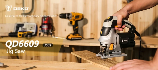 DEKO Jig Saw Electric Home Miter Saw DKSS02/DKJS80Q3 Laser