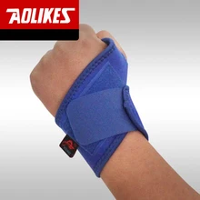 AOLIKES 1 Пара Спорт Браслет Наручные Поддержки Ремень Wrap Наручей для Велоспорт Бег Тяжелая Атлетика Тренажерный зал Теннис Hand Band