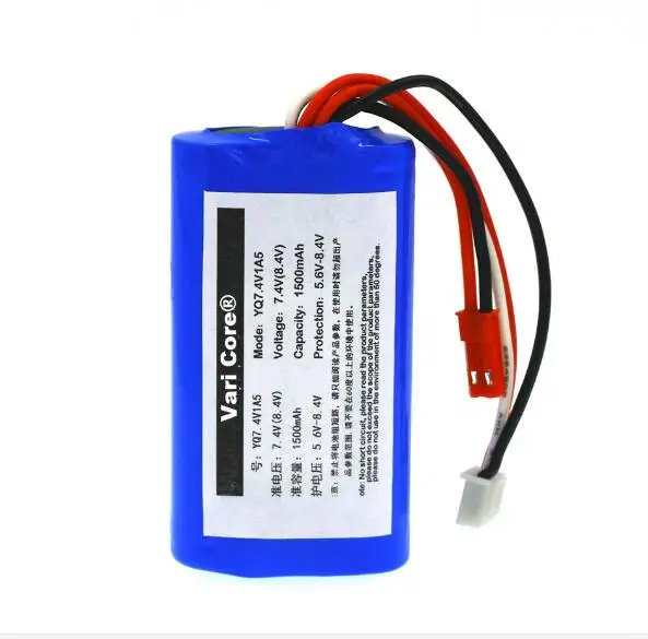 

New 7.4 V 18650 Lithium Battery 1500 mAh 8.4 V Rechargeable Li-ion Battery Aircraft Battery + Free Shipping