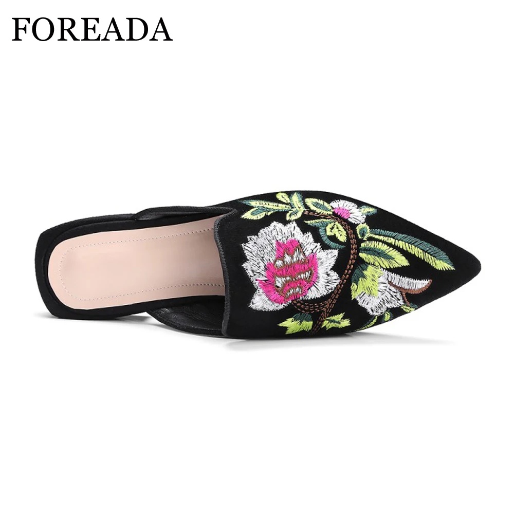 Женские замшевые босоножки без задника с острым носком размеры 34 42|ladies slippers|sandals
