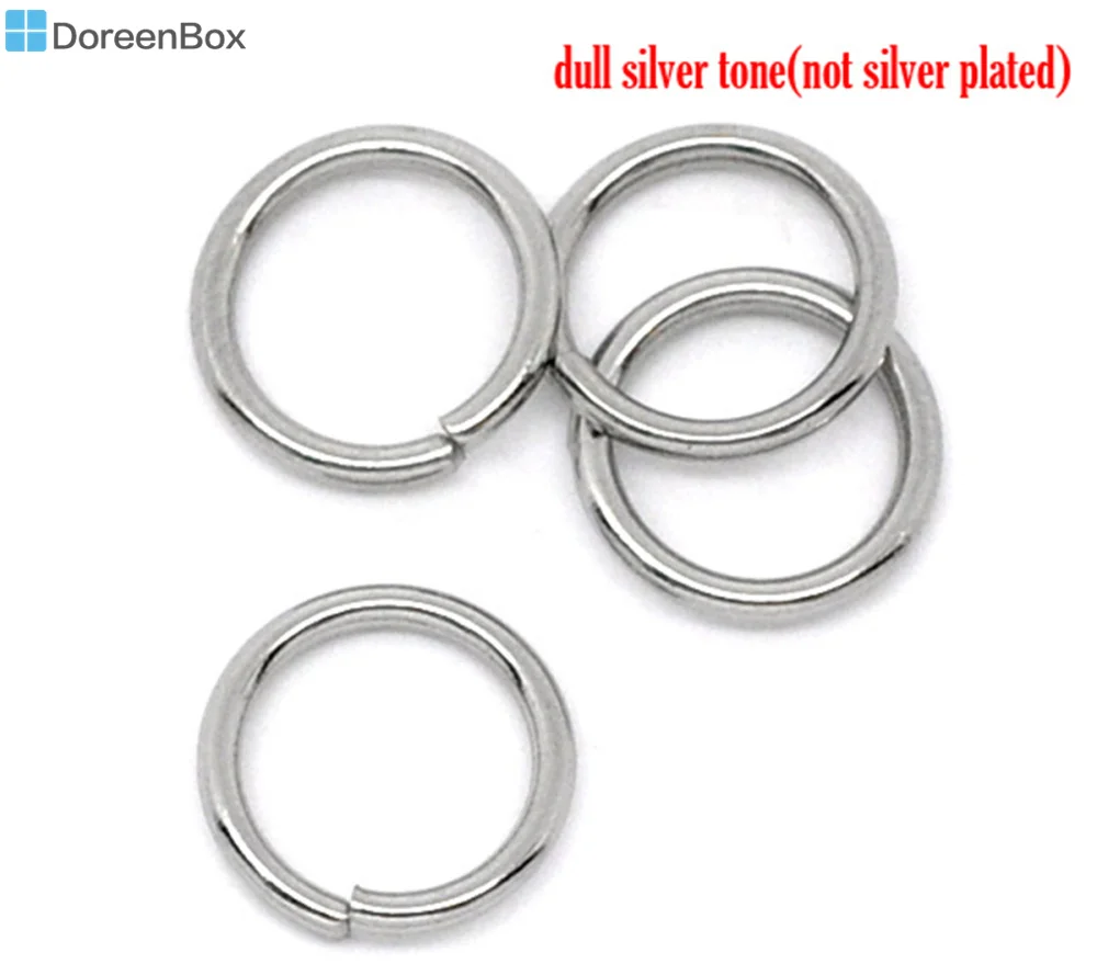 Doreen Box Lovely 500 нержавеющая сталь открытый прыжок кольца 8 мм диаметр. Результаты(B10272