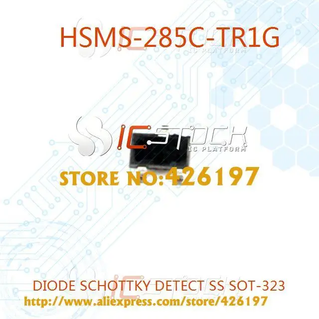 Free Shipping HSMS-285C-TR1G DIODE SCHOTTKY DETECT SS SOT-323 285 HSMS-285 3PCS |