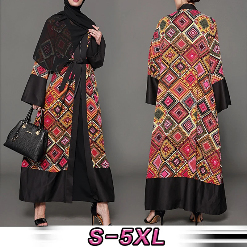 

Plus Size 5XL Blusas Mujer De Moda 2019 Spring Summer Long Patchwork Kimono Cardigan Maxi Blouse Roupa Feminina Women Clothes