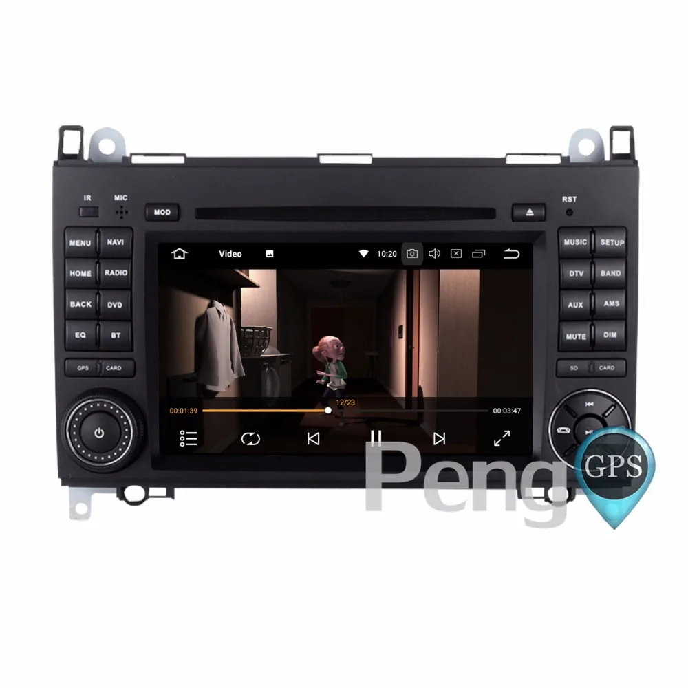 Восьмиядерный CD DVD плеер 2 Din стерео Android 8,0 Автомагнитола для BENZ A-CLASS W169 A150 A170 gps навигация Авторадио головное устройство
