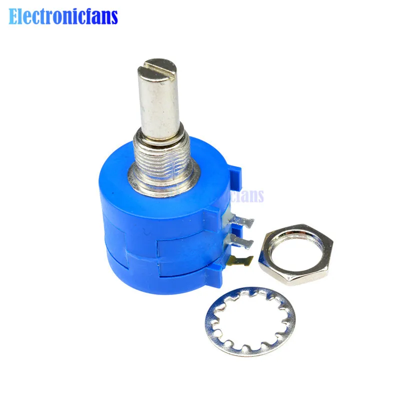 Поворотный проволочный прецизионный потенциометр 3590S 2 104L 100K Ohm 10 оборотов|rotary