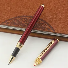 Jinhao красная металлическая подставка для ручек офисные принадлежности деловые подарки подписанная ручка рекламные подарки ручка