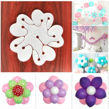 

10pcs DIY Flower Balloons Decoration Accessories Birthday decor kids wedding decoration Plum Flower Plastic Clip Globos balloon