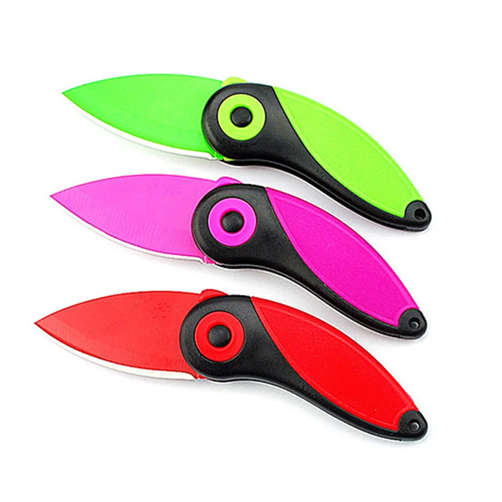 Цвет случайный творчески попугай нож "Птица" никогда не ржавеет мини Портативный складной Paner фрукты Ножи Одежда высшего качества