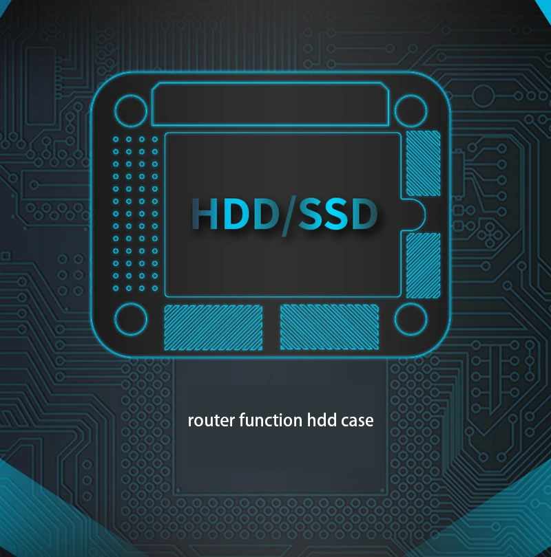 2.5'' sata hdd enclosure wifi share hard disk case (4)