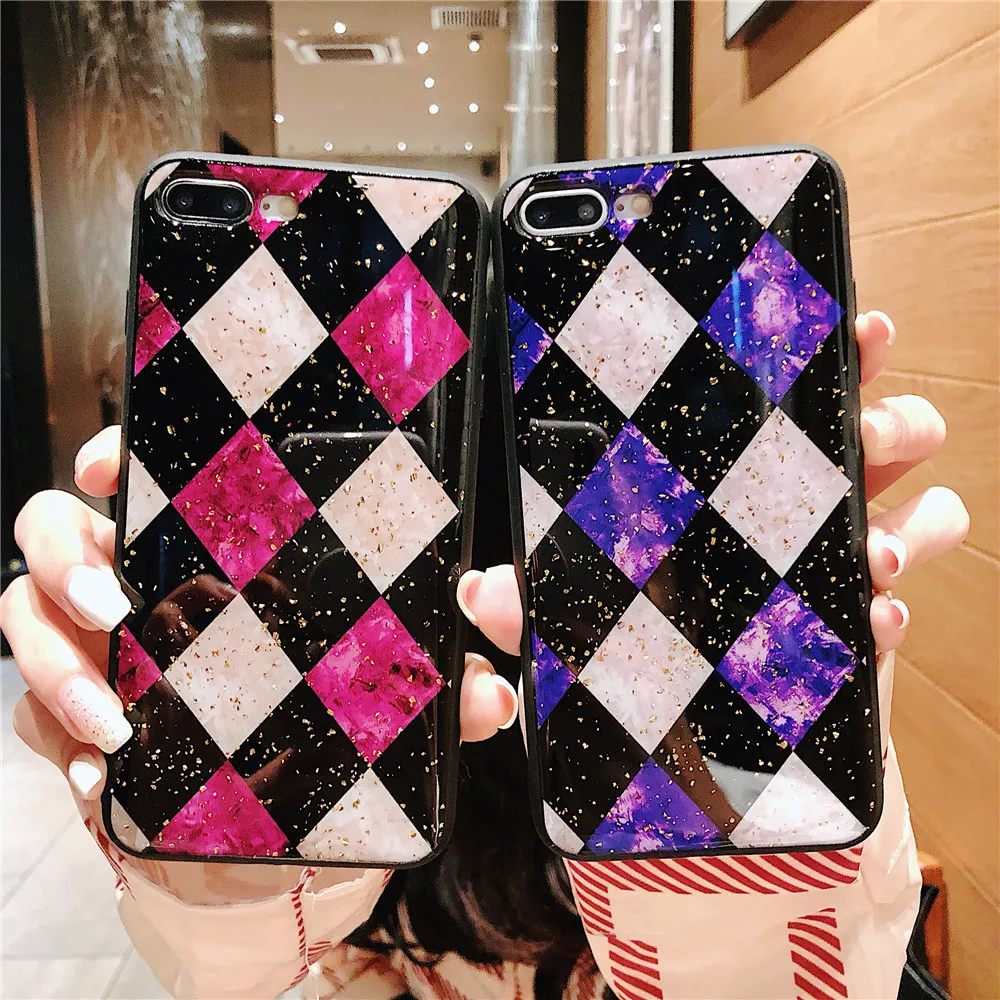 

Fashion glitter Square Case For Huawei P20 Pro Case Cover For Huawei Nova 3 case For Huawei Mate 20 PRO Phone Case