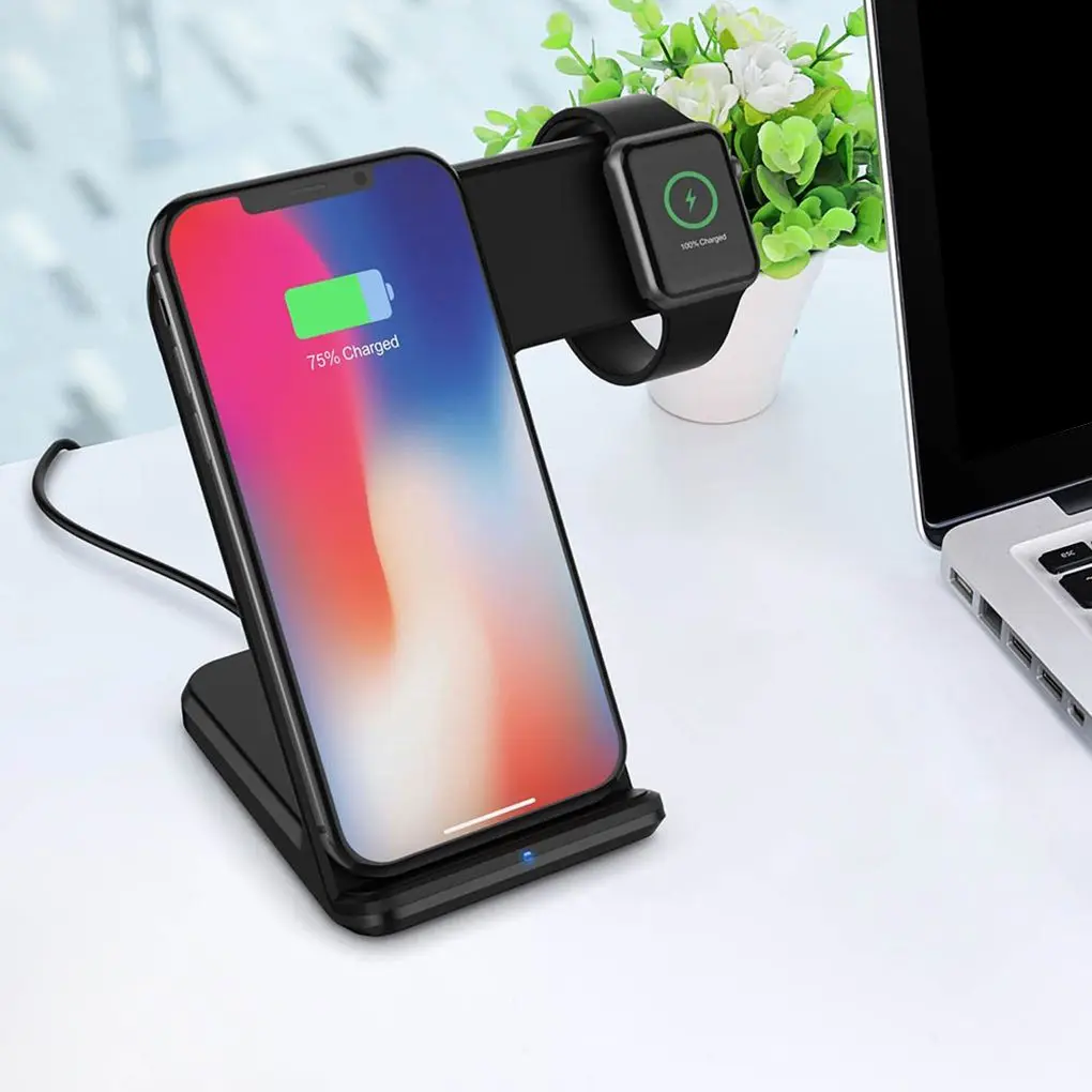 

Replacement for Apple watch for iphone x 8 Plus Universal Android Phone Wireless Charging Stand Watch Holder Charger
