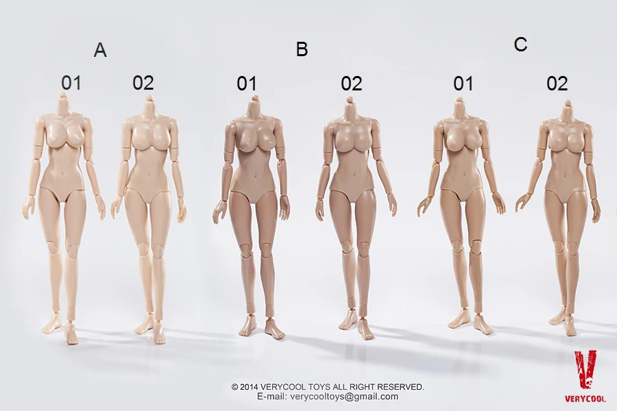 

FX01 02 half wrapped breasts female body Action Figure Model