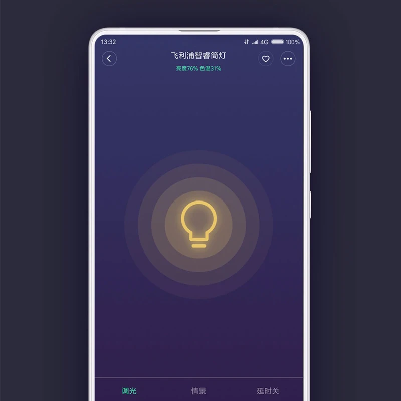 Умный светильник Xiaomi Mijia светодиодная лампа с дистанционным управлением белым и