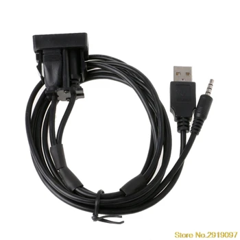 

OOTDTY 2019 New Car Dash Flush Mount USB Port Auto Boat 3.5mm AUX USB Extension Cable Adapter 1Mping