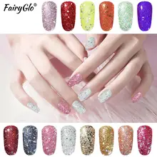 FairyGlo 7 мл Алмазный УФ-гель для ногтей длинный последний Гибридный Гель-лак краска Лаки лак для ногтей замочить от полупостоянного