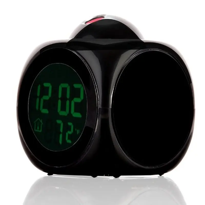Multifunction Projection Clock Car Clock Digital LCD Snooze Voice Alarm Clock Auto Projector Color Display LED Backlight Bell Multifunction Projection Clock Car Clock Digital LCD Snooze Voice Alarm Clock Auto Projector Color Display LED Backlight Bell