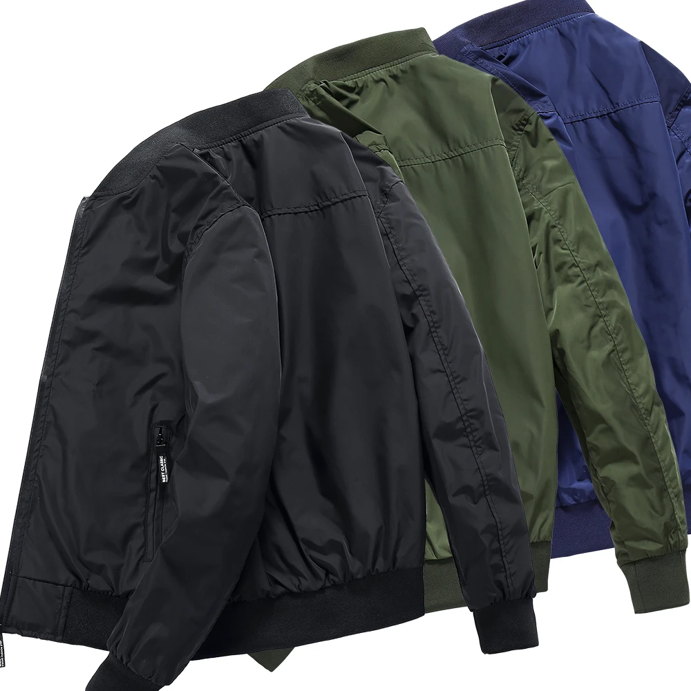 New 2018 Jackets Men Fashion Casual Loose Mens Jacket Light Streetwear Bomber Jacket Mens Solid Color Coats Plus Size for Boy New 2018 Jackets Men Fashion Casual Loose Mens Jacket Light Streetwear Bomber Jacket Mens Solid Color Coats Plus Size for Boy