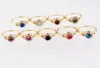 QianBei 50pcs/set Fashion Gold Color Cute Colorful Rhinestone Finger Rings Jewelry For Men Women Gifts Couple 6