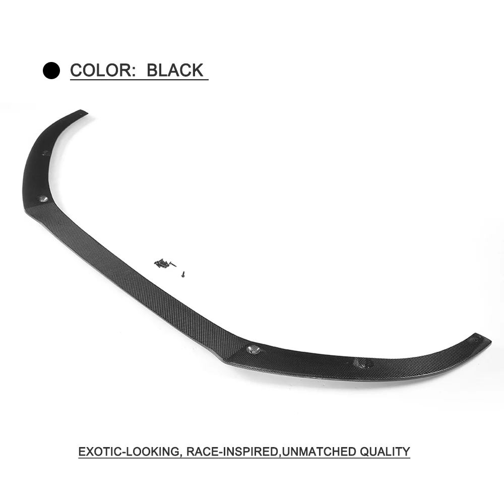 De fibra de carbono de parachoques delantero labio Chin para Audi S6 A6 C7 SLINE sedán de 4 puertas, 2016-2018 las partes exteriores