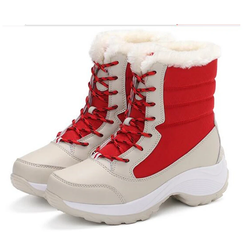 New Winter Warm Women Toning Shoes Velvet Warm Canister Swing Shoes Thick Soles Anti-slip Women Outdoor Lacing Sneakers
