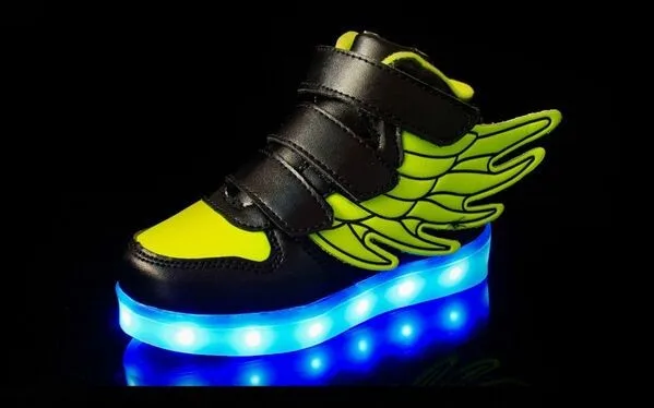 LED дети корзина Chaussure Enfant GARCON Повседневное Обувь для мальчиков Освещение Обувь для девочек FILLE детская Обувь с подсветкой