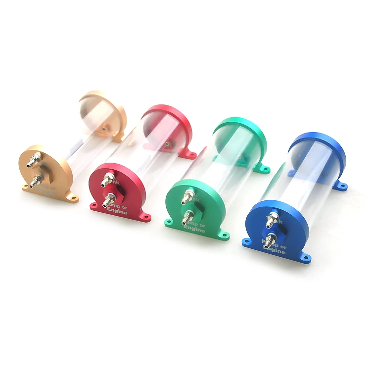 RC Airplane JETS Motor 125ML CNC Lucency Anti-Bubble Ultimate Air Trap Diesel Fuel Tank for RC Jet Airplane Turbojet Engine