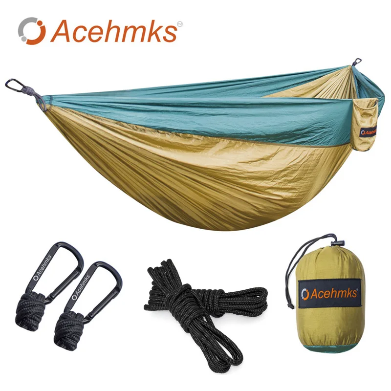 Acehmks Double Hammock Ultralight Parachute Hammock Chair With Tree