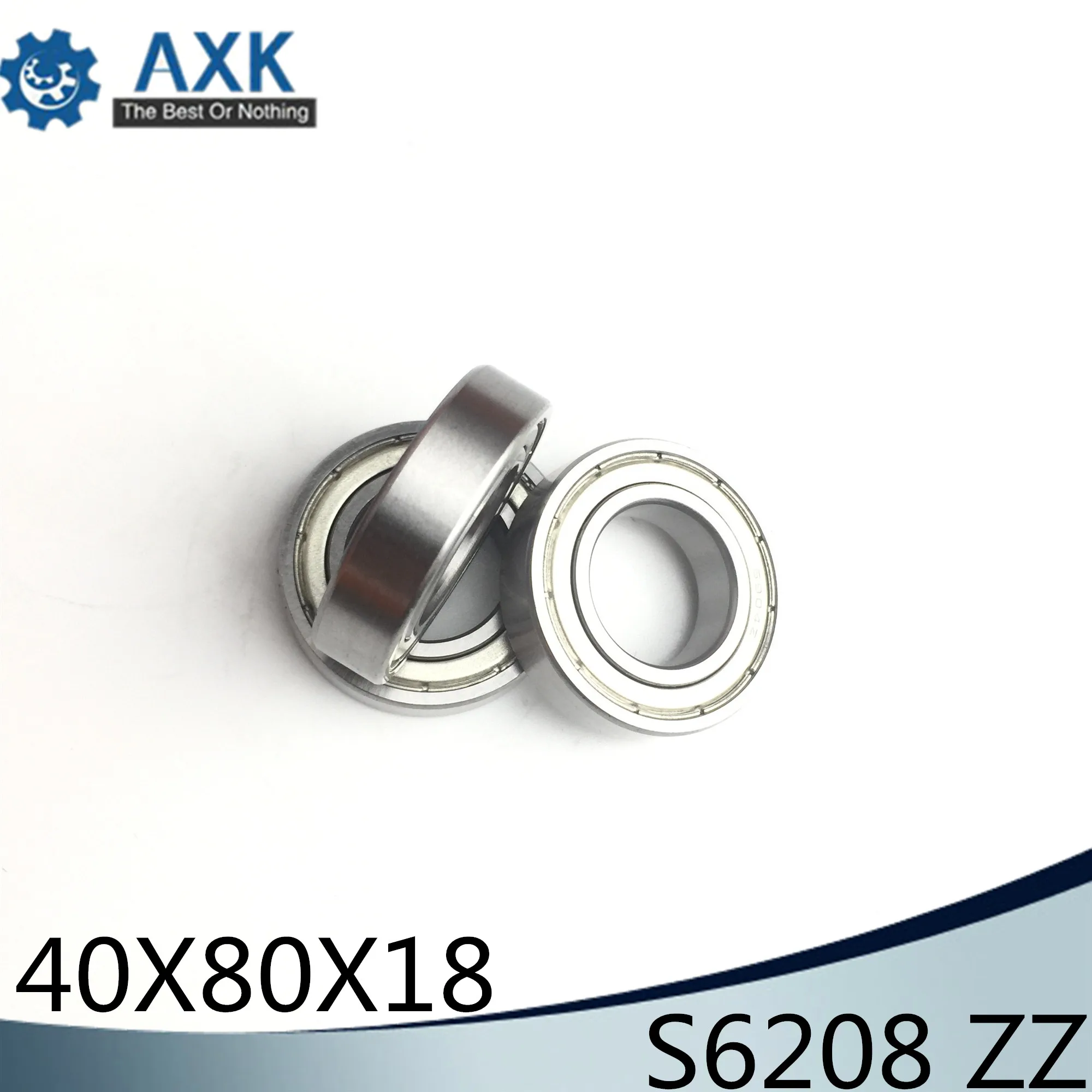 S6208ZZ подшипник 40*80*18 мм (1 шт.) ABEC-1 S6208 Z ZZ S 6208 440C шарикоподшипники из нержавеющей