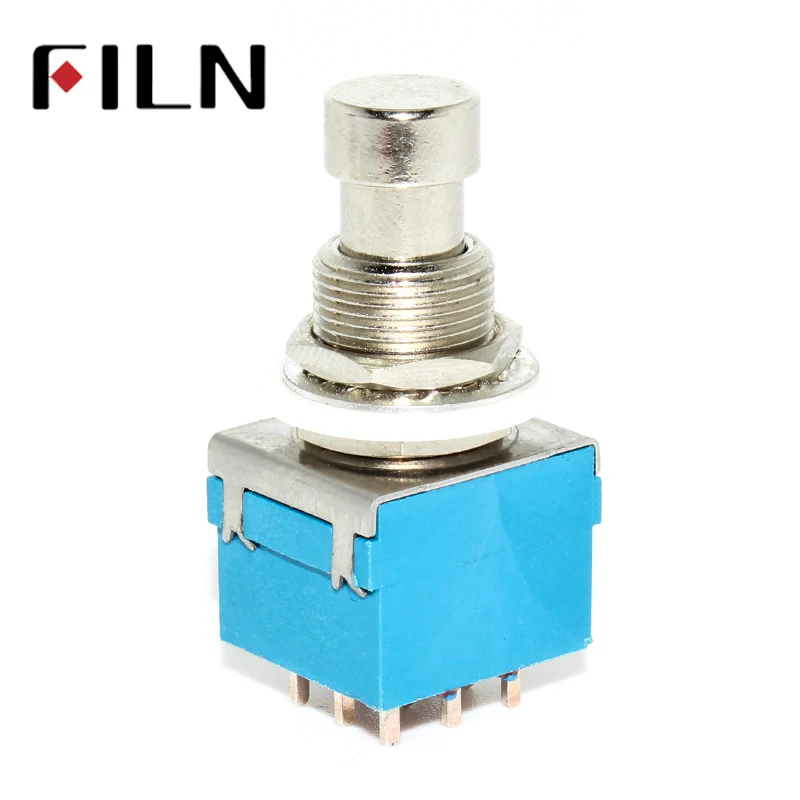 Good Quatlity 3PDT 9-PIN PCB Guitar Effects Stomp Switch Pedal Box Foot Switch