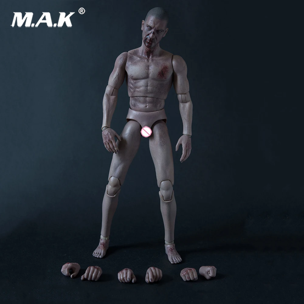 

1/6 Scale The Zombie Evil Dead Action Figure Body Head Sculpt set corpse figure body with head blood body Toy AT019