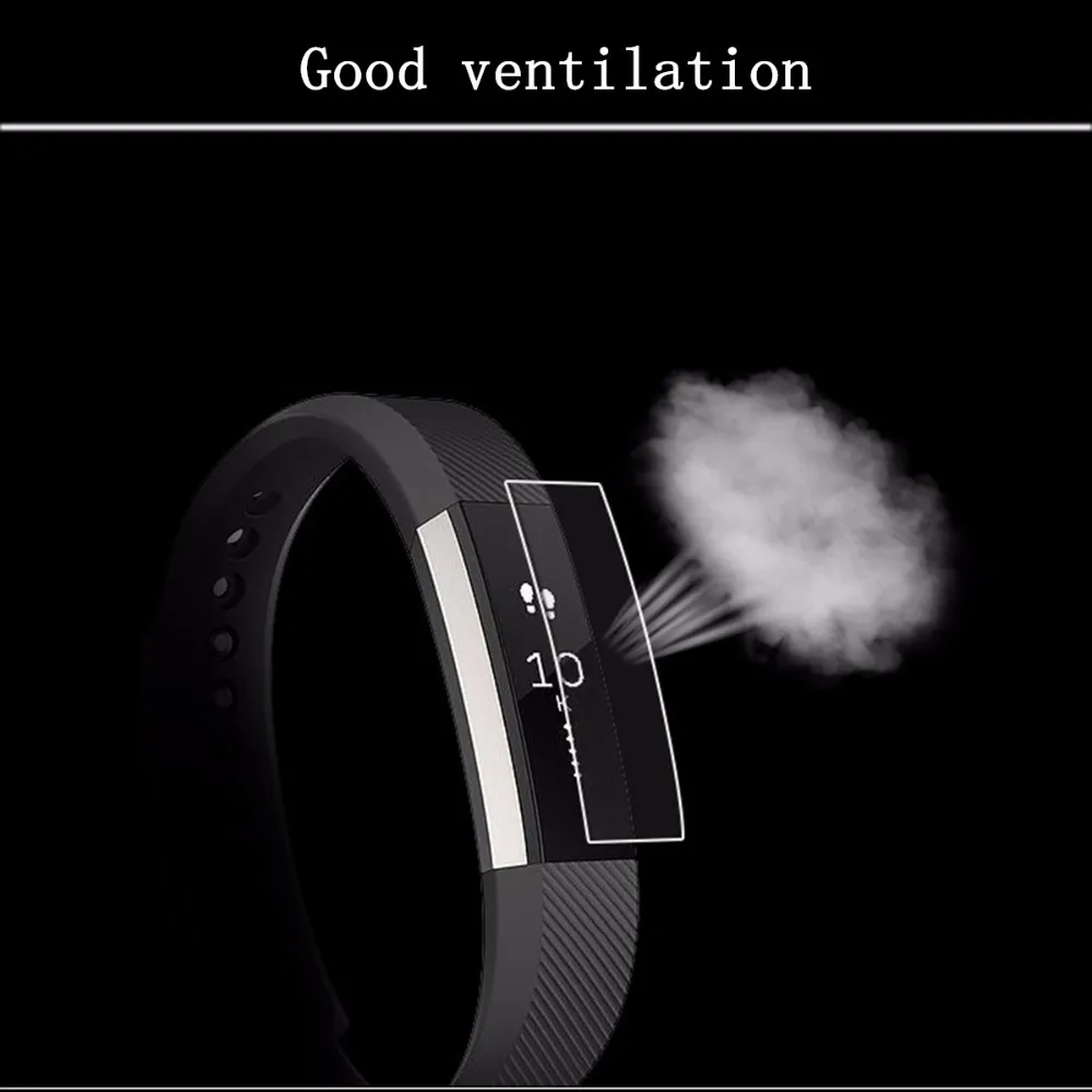 Полное покрытие прозрачная защитная пленка для экрана браслета Fitbit Alta HR