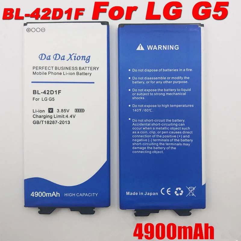 

4900mAh Model [ BL-42D1F ] Battery for LG G5 H850 H820 H830 H840 H868 H860N H860 LS992 US992 F700L F700S F700k VS987 battery