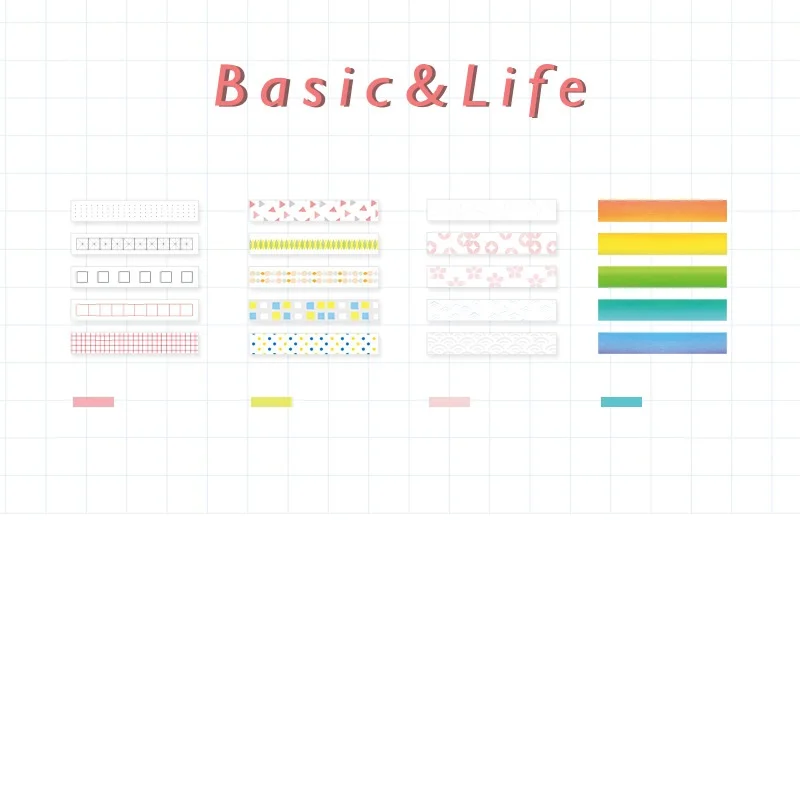

36 шт./лот мини-блокнот для записей радужного цвета, базовые и жизненные наклейки, красочные наклейки для скрапбукинга, дневника, офисные аксессуары FM910