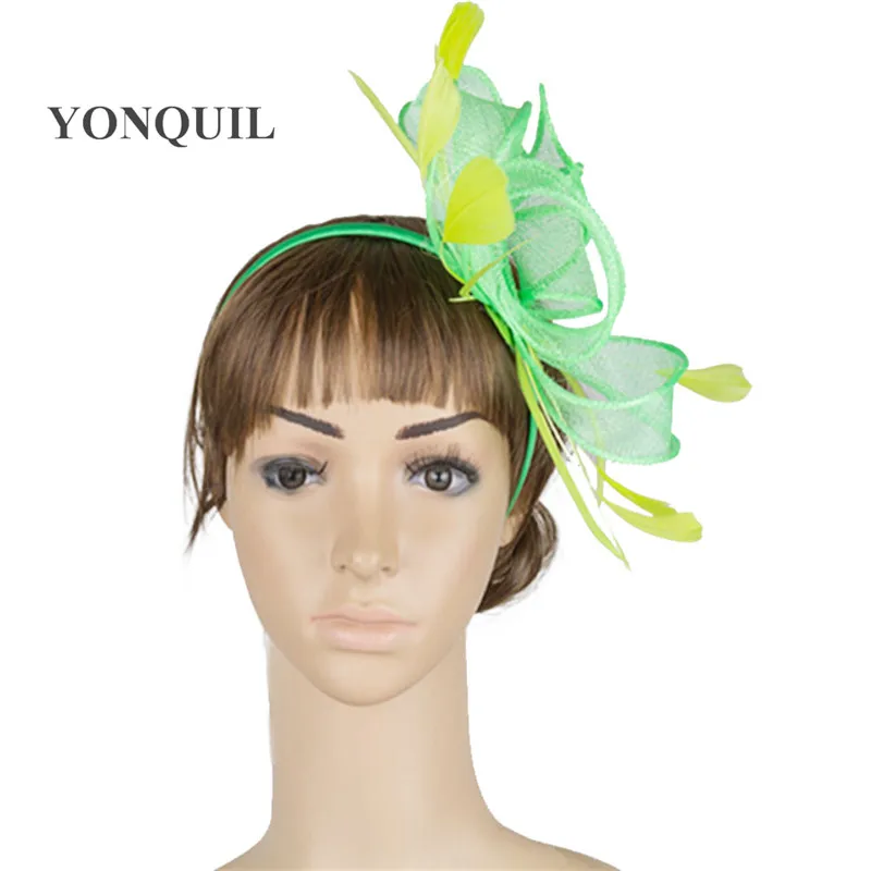 17color avaliable головной убор Sinamay головной убор свадебный головной убор коктейльный случай События Аксессуары для волос вечерние головные уборы MYQ033