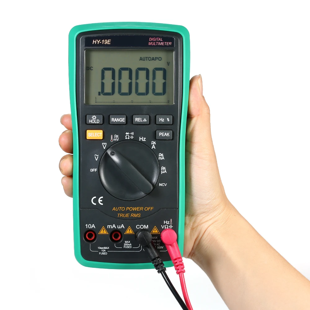 

LCD Digital Multimeter Multi-functional DC/AC Voltage Current Meter NCV True RMS Capacitance Resistance Diode Tester