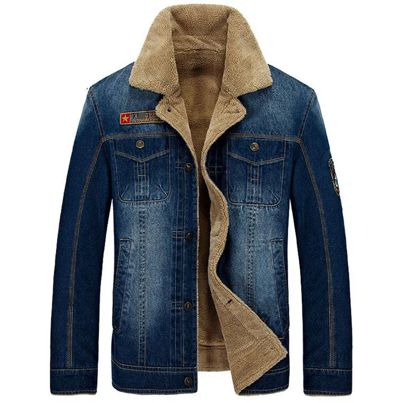 New Warm Denim Jackets Mens Jeans Coats Winter Jackets Brand New