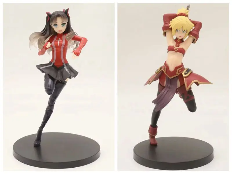 Аниме 18 см Fate/Apocrypha Saber of Red Mordred Tohsaka Rin ПВХ фигурка Коллекционная модель игрушки