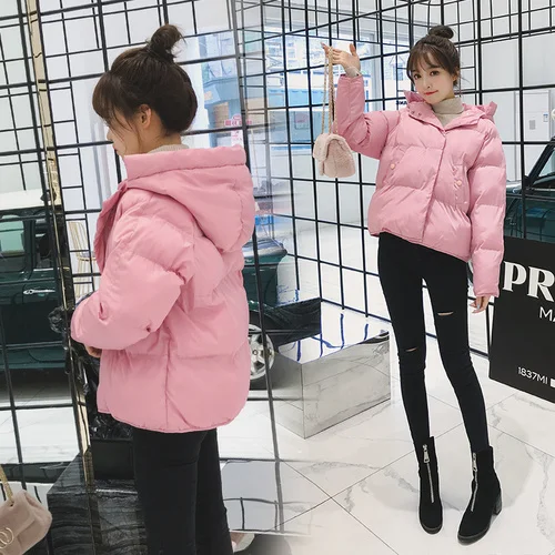 Pink Дешевая Новая Осенняя Зимняя распродажа Женская модная повседневная теплая куртка Женское пальто bisic L601 - Цвет: Pink