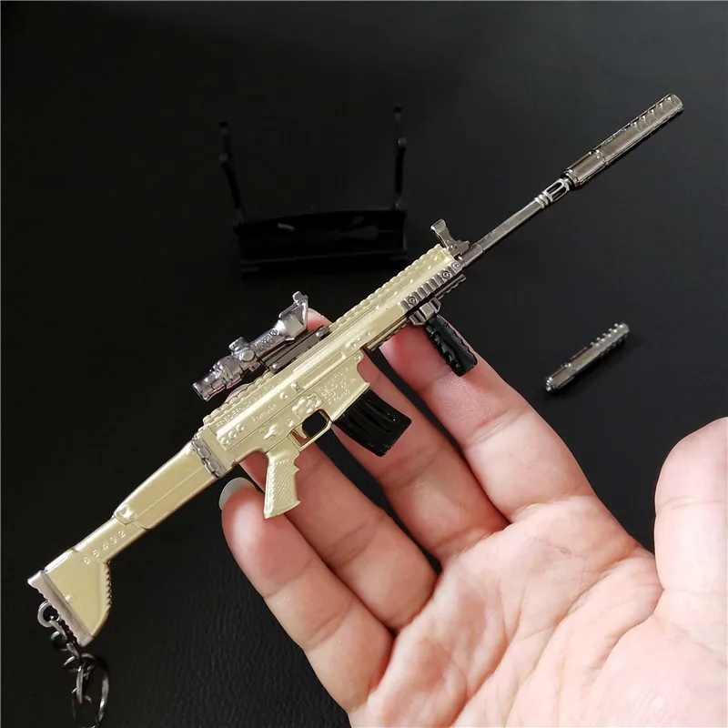 Игра PUBG 98K шрам оружие пистолет Модель Новое поступление 17 см Брелок высокого качества Игровой брелок для ключей любовника подарки