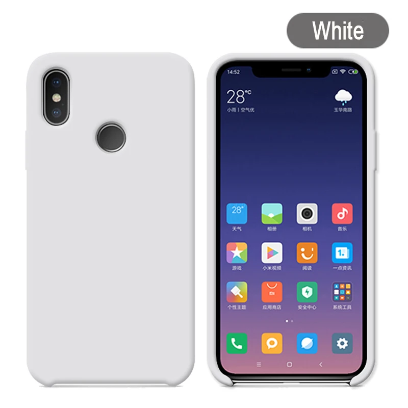 Original With Logo Silicone Phone Case For Xiaomi Mi 8 8 SE Mi 6X A2 Mix 2S Case Official Cover For Xiaomi Cases With Retail BoX (25)