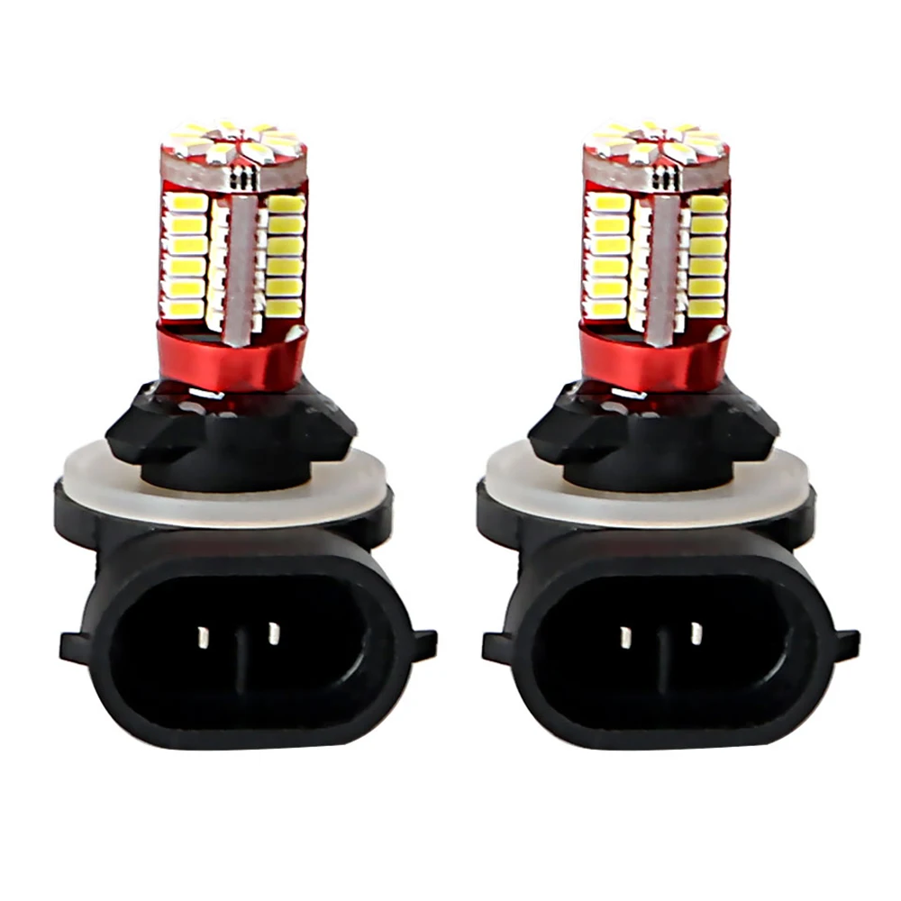 

2pcs 881 H27 Car Headligh Head Light Lamp LED Headlamp 57 SMD 3014 Car Front Fog Lamp Automobiles Running Light Bulb Car-styling