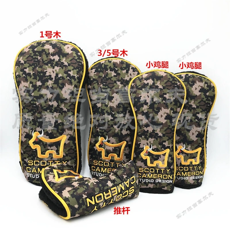 

TlTLElST NOVELTY DOG bull scotty wood hybrid headcovers tour shop cameron design scotty camouflage custom HEADCOVER golf putter