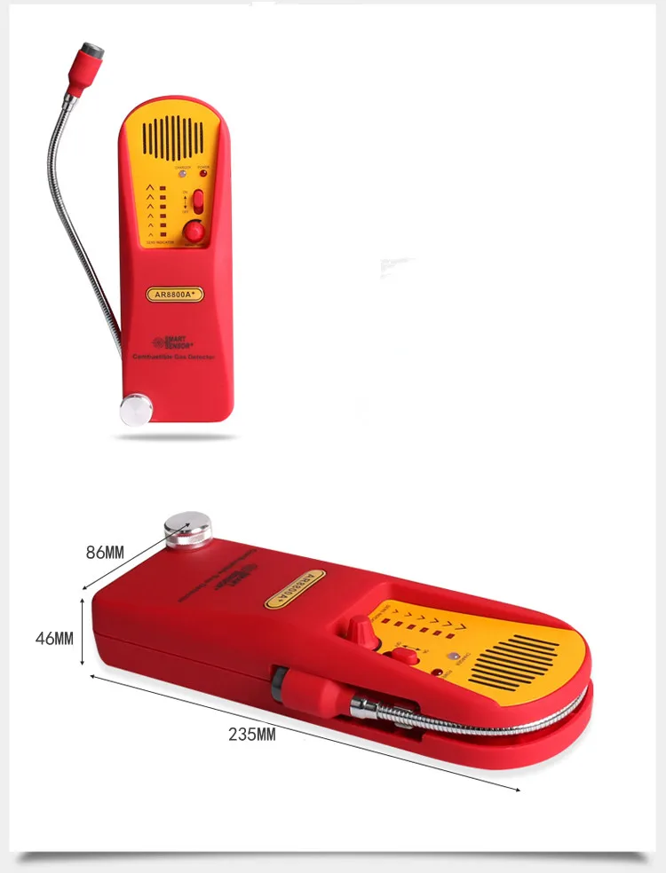 AR8800A+ детектор горючих газов сигнализация детектор утечки газа анализатор газа монитор тестер метр