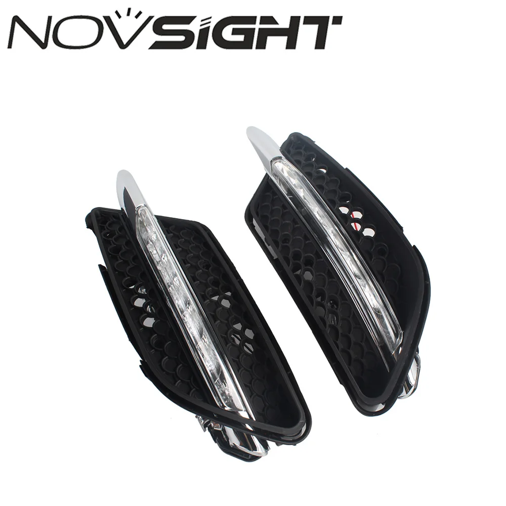 

NOVSIGHT Auto Car LED Daytime Running Light White Fog DRL Driving Lamp Kit For Benz W204 2008-2010 D20