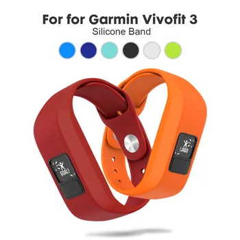 

Soft Silicone Strap for Garmin Vivofit 3 Band Replacement Silicone Wristband Sport Secure Strap for Garmin Vivofit3 / Vivofit JR
