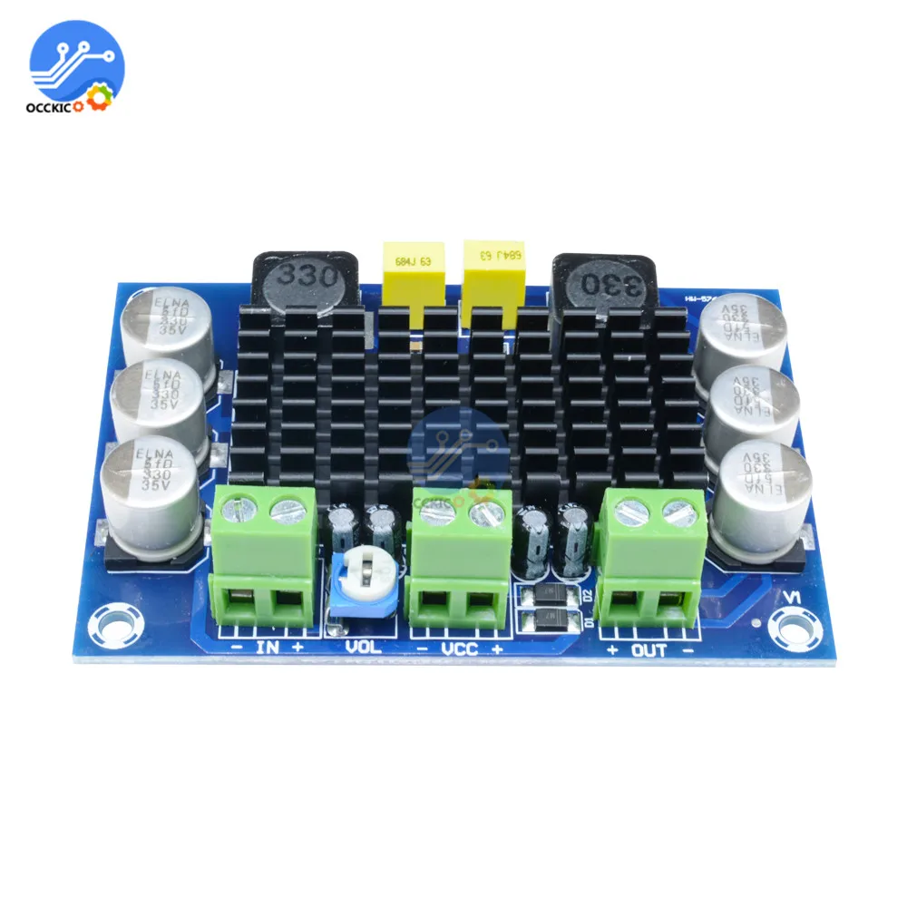 TPA3116D2 моно усилитель платы 100W DC 12V 26V аудио цифровой AMP модуль высокой мощности