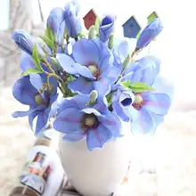 Искусственные цветы, лист, Цветочная Магнолия, свадебный букет, вечерние, домашний декор, горячий букет для украшения, шелковый бренд, новинка 19apr23